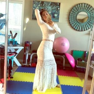 2 piece Guess skirt and top